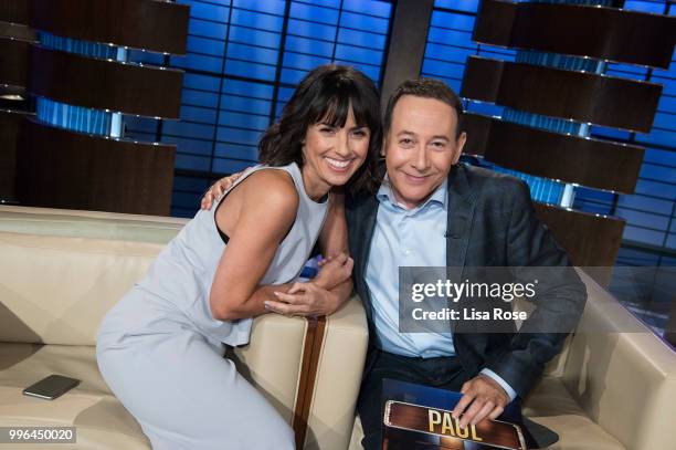 Joel McHale, Sasheer Zamata, Constance Zimmer and Paul Reubens make up the celebrity panel on "To Tell the Truth," Episode 304, airing SUNDAY, JULY...