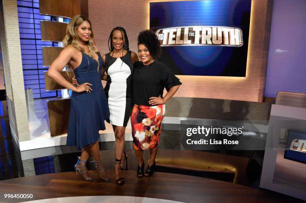 Yvette Nicole Brown, Laverne Cox, Tony Hale and Jalen Rose make up the celebrity panel on To Tell the Truth, Episode 312, airing SUNDAY, JULY 8 , on...