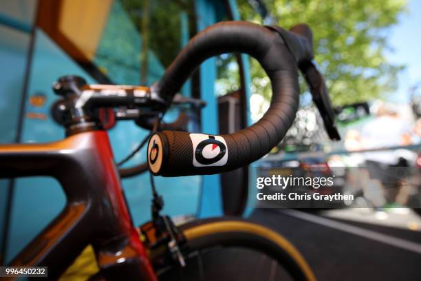 Start / Jakob Fuglsang of Denmark and Astana Pro Team / Handlebars / Argon Bike / Detail View / during stage five of the 105th Tour de France 2018, a...