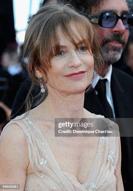 Actress Isabelle Huppert attends the premiere of 'Biutiful' held at the Palais des Festivals during the 63rd Annual International Cannes Film...