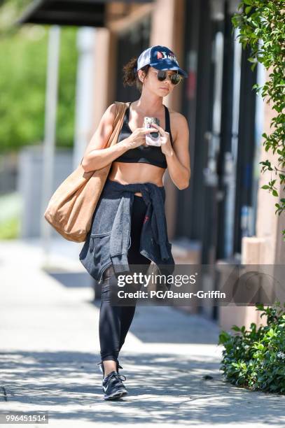 Sarah Hyland is seen on July 11, 2018 in Los Angeles, California.