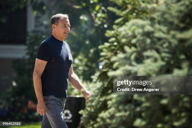 Bob Iger, chairman and chief executive officer of The Walt Disney Company, attends the annual Allen & Company Sun Valley Conference, July 11, 2018 in...