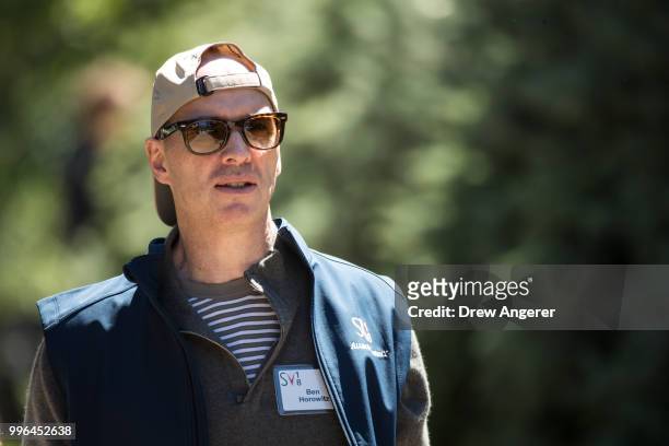 Ben Horowitz, co-founder of venture capitalist firm Andreessen Horowitz, attends the annual Allen & Company Sun Valley Conference, July 11, 2018 in...