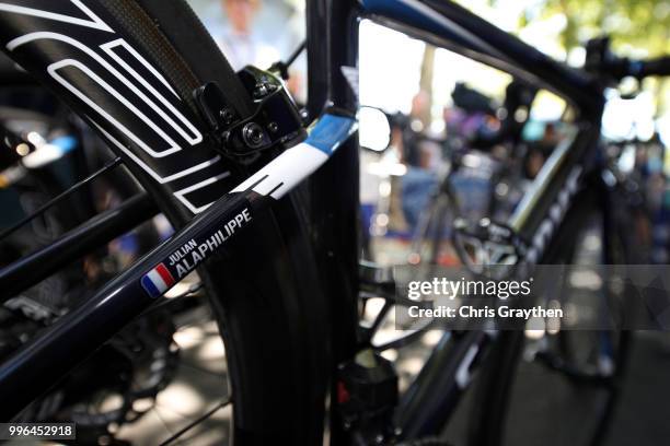 Start / Julian Alaphilippe of France and Team Quick-Step Floors / Brake / Specialized S-WORKS Bike / Detail View / during stage five of the 105th...