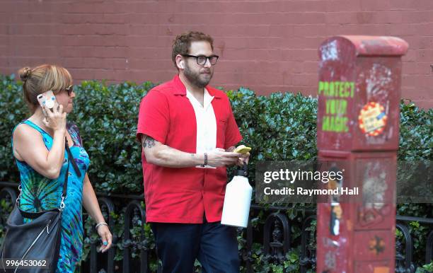 Actor Jonah Hill is seen on July 11, 2018 in New York City.