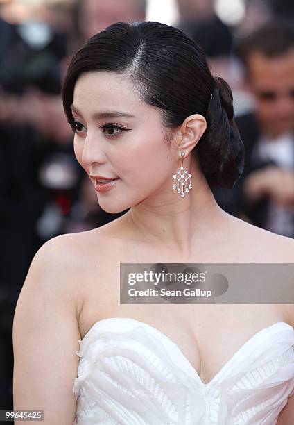 Actress Fan Bing Bing attends the "Biutiful" Premiere at the Palais des Festivals during the 63rd Annual Cannes Film Festival on May 17, 2010 in...