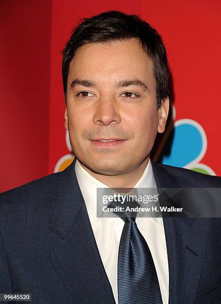 Personality Jimmy Fallon attends the 2010 NBC Upfront presentation at The Hilton Hotel on May 17, 2010 in New York City.