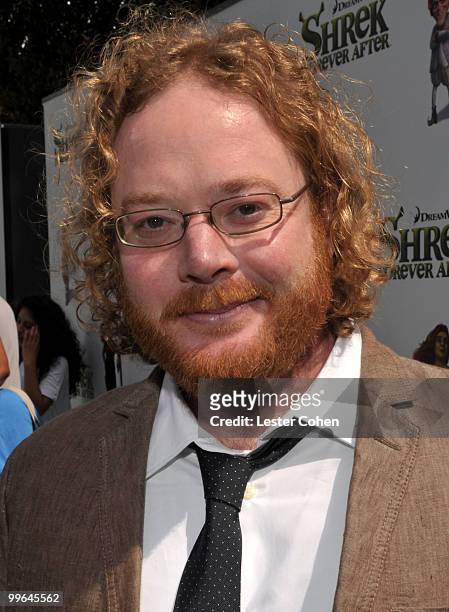 Actor Walt Dohrn arrives at the "Shrek Forever After" Los Angeles premiere held at Gibson Amphitheatre on May 16, 2010 in Universal City, California.
