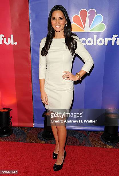 Actress Olivia Munn attends the 2010 NBC Upfront presentation at The Hilton Hotel on May 17, 2010 in New York City.