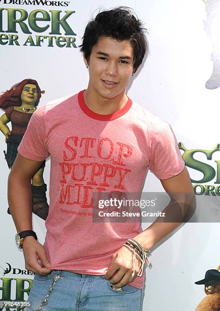 Booboo Stewart attends the "Shrek Forever After" Los Angeles Premiere at Gibson Amphitheatre on May 16, 2010 in Universal City, California.