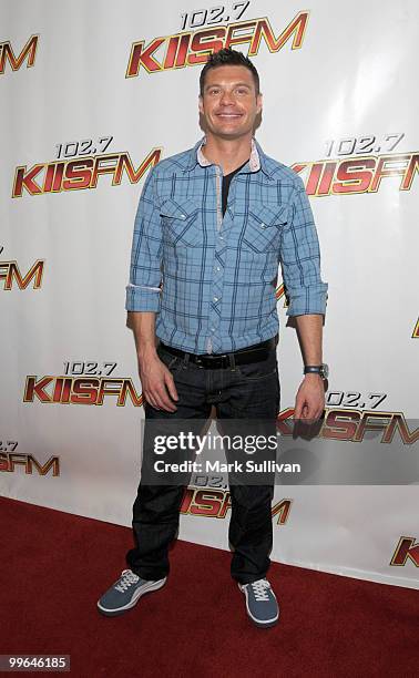 Television and radio personality Ryan Seacrest attends KIIS FM's 2010 Wango Tango Concert at Nokia Theatre L.A. Live on May 15, 2010 in Los Angeles,...