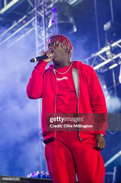 Lil Yachty performs on the main stage at The Plains of Abraham in The Battlefields Park during day 3 of the 51st Festival d'ete de Quebec on July 7,...