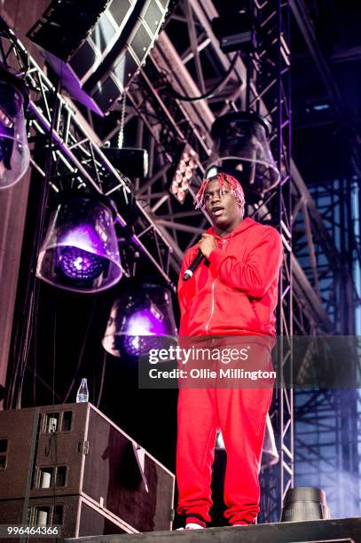 Lil Yachty performs on the main stage at The Plains of Abraham in The Battlefields Park during day 3 of the 51st Festival d'ete de Quebec on July 7,...