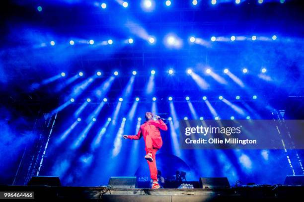 Lil Yachty performs on the main stage at The Plains of Abraham in The Battlefields Park during day 3 of the 51st Festival d'ete de Quebec on July 7,...