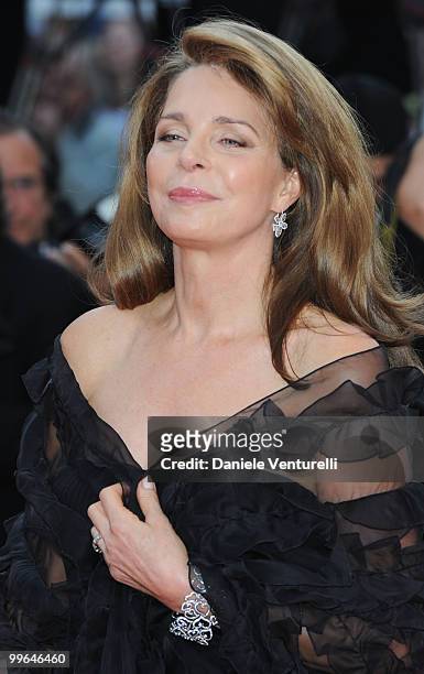 Queen Noor of Jordan attends the premiere of 'Countdown to Zero' held at the Palais des Festivals during the 63rd Annual International Cannes Film...