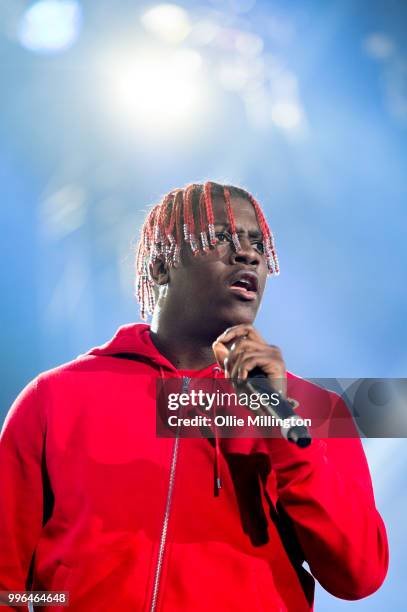 Lil Yachty performs on the main stage at The Plains of Abraham in The Battlefields Park during day 3 of the 51st Festival d'ete de Quebec on July 7,...