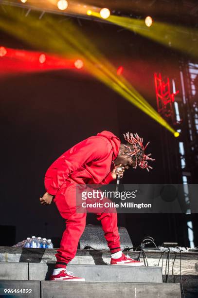 Lil Yachty performs on the main stage at The Plains of Abraham in The Battlefields Park during day 3 of the 51st Festival d'ete de Quebec on July 7,...