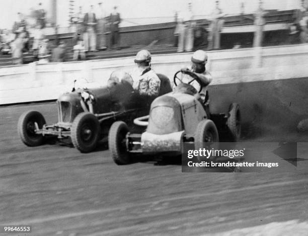 Midget Car Speedway Meeting. Lea Bridge. 1937