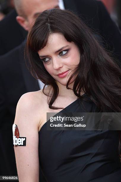 Actress Roxane Mesquida attends the "Biutiful" Premiere at the Palais des Festivals during the 63rd Annual Cannes Film Festival on May 17, 2010 in...