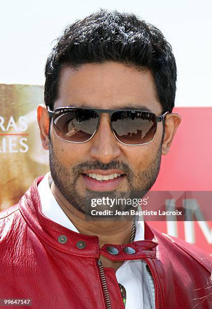 Abhishek Bachchan attends the 'Raavan' Photocall at the Salon Diane at The Majestic during the 63rd Annual Cannes Film Festival on May 17, 2010 in...