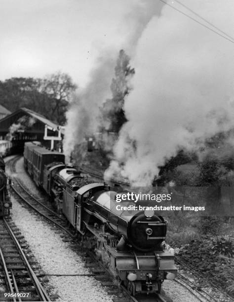 Recent picture of a miniature train at Hythe. England. Photograph. 02. 10. 1935.