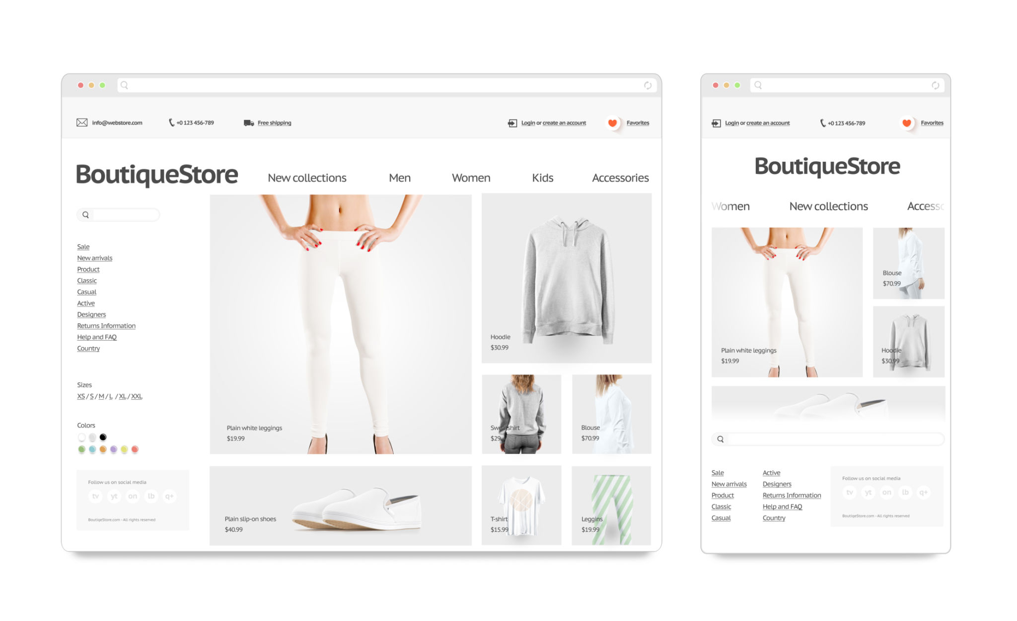 simple web layout