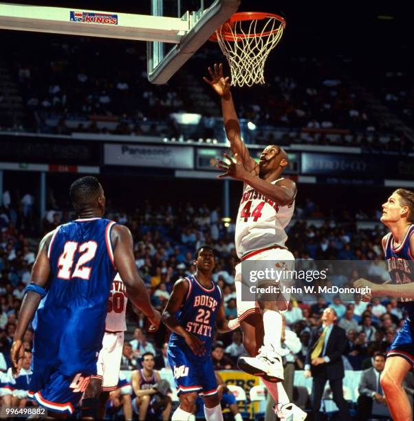 Playoffs: Louisville Clifford Rozier in action vs Boise State at ARCO Arena. Sacramento, CA 3/18/1994 CREDIT: John W. McDonough