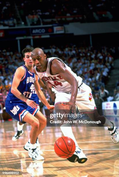 Playoffs: Louisville Clifford Rozier in action vs Boise State at ARCO Arena. Sacramento, CA 3/18/1994 CREDIT: John W. McDonough