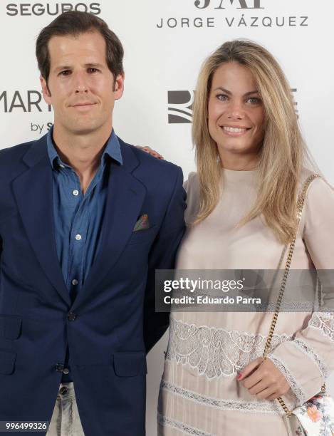 Carla Goyanes and Jorge Benguria attend the 'Jorge Vazquez afterparty' photocall at Ventura street on July 11, 2018 in Madrid, Spain.