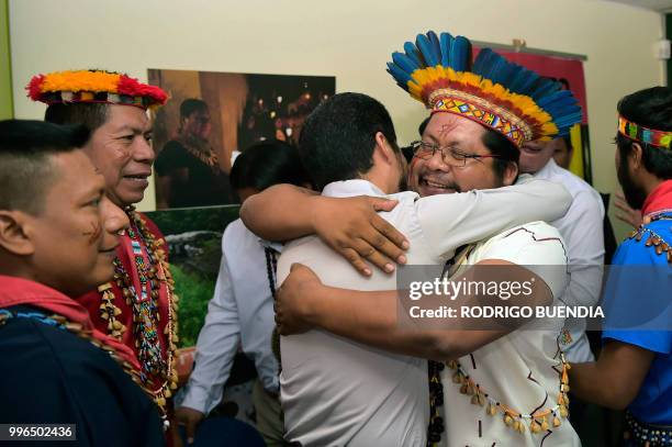 Pablo Fajardo , lawyer of the victims of enviromental damage caused during oil operations in the Ecuadoran Amazon from 1964 to 1990 blamed on Texaco,...