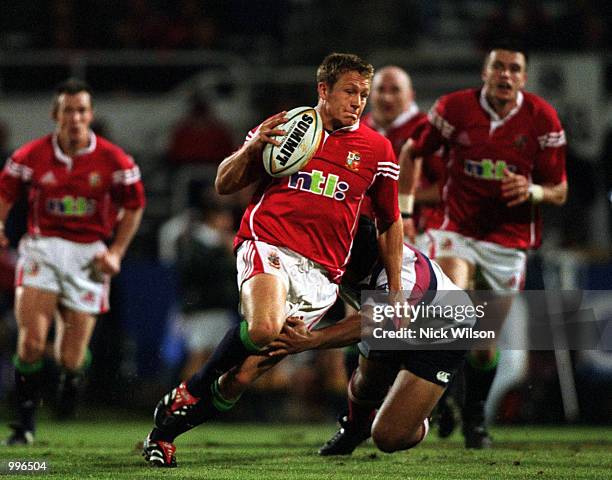 Flyhalf Jonny Wilkinson of the British Lions in action against the Queensland Reds during the match between the British Lions and the Queensland Reds...