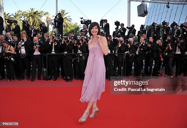 Actress Delphine Chaneac attends "Biutiful" Premiere at the Palais des Festivals during the 63rd Annual Cannes Film Festival on May 17, 2010 in...