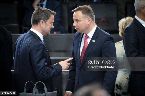 Polish president Andrzej Duda is seen during the 2018 NATO Summit in Brussels, Belgium on July 11, 2018.