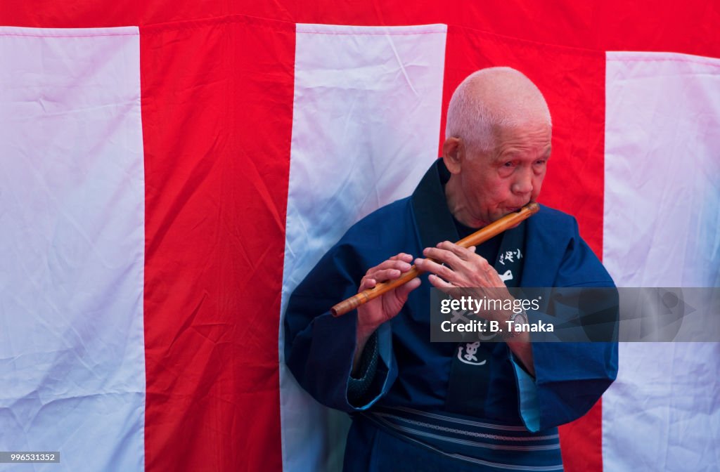 Spring Grand Festival Musician at Sacred Meiji-Jingu Shrine in Tokyo, Japan