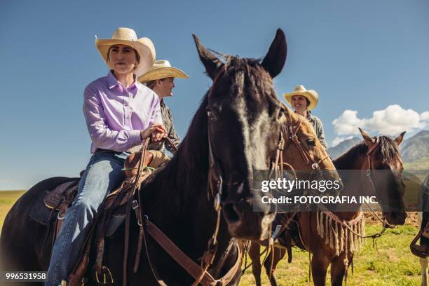 utah ranchers on horses - fotografia stock pictures, royalty-free photos & images