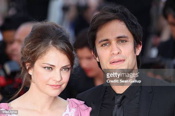 Camera D'or Jury President Gael Garcia Bernal and girlfriend Dolores Fonzi attends "Biutiful" Premiere at the Palais des Festivals during the 63rd...