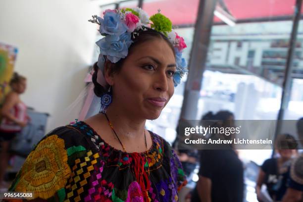 The latinx transgender community marches through a heavily immigrant neighborhood to fight against discrimination and bring awareness to their...