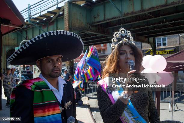 The latinx transgender community marches through a heavily immigrant neighborhood to fight against discrimination and bring awareness to their...