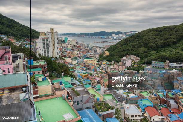 gamcheon culture village - july7th stock pictures, royalty-free photos & images