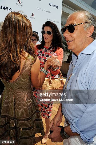 Christina Estrada-Juffali and Fawaz Gruosi attend the David Morris Amend Charity Luncheon at the Hotel du Cap as part of the 63rd Cannes Film...