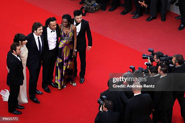 Eduardo Fernandez, Actress Maricel Alvarez, Javier Bardem, Director Alenjandro Gonzalez Inarritu, Diaryatou Daff and guest attend "Biutiful" Premiere...