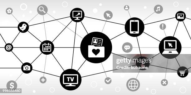 love folder and candidate profile internet communication technology triangular node pattern background - key dates stock illustrations