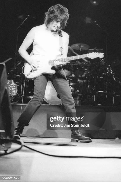 Jeff Beck performs at the Universal Amphitheatre in Los Angeles, California on April 17, 1999.