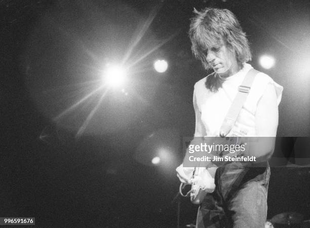 Jeff Beck performs at the Universal Amphitheatre in Los Angeles, California on April 17, 1999.