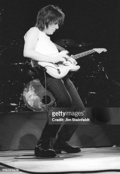 Jeff Beck performs at the Universal Amphitheatre in Los Angeles, California on April 17, 1999.