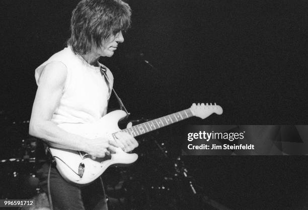 Jeff Beck performs at the Universal Amphitheatre in Los Angeles, California on April 17, 1999.