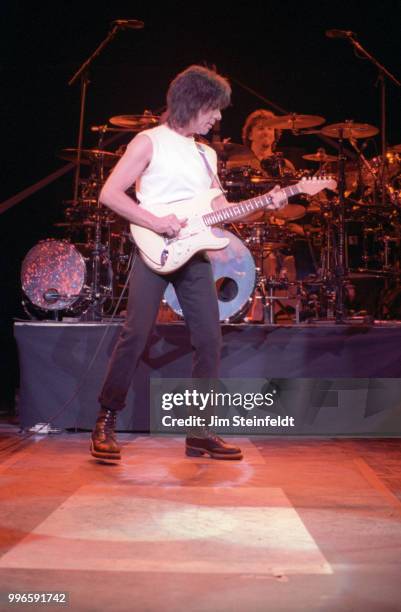 Jeff Beck performs at the Universal Amphitheatre in Los Angeles, California on April 17, 1999.