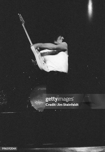 Jeff Beck performs at the Universal Amphitheatre in Los Angeles, California on April 17, 1999.