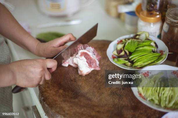 fresh vegetables and pork make a delicious meal - anatomical substance foto e immagini stock