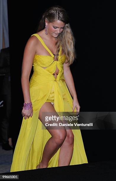 Model Esti Ginzburg attends The Chopard Trophy Dinner at the Hotel Martinez during the 63rd Annual International Cannes Film Festival on May 13, 2010...